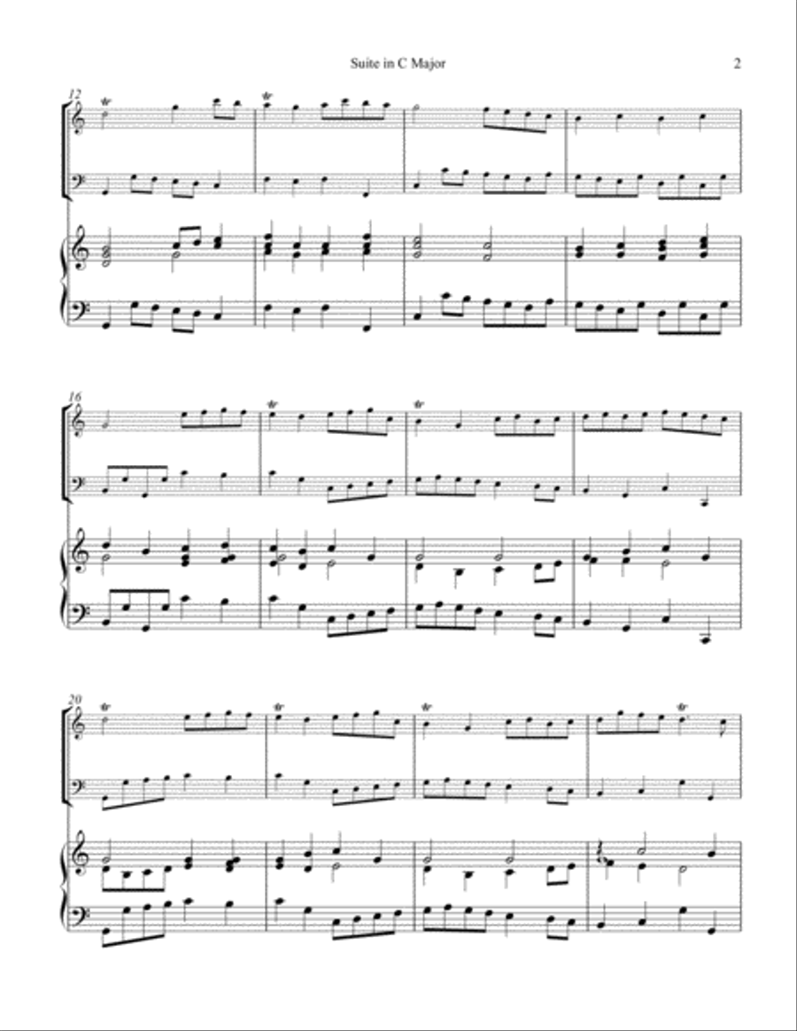 Suite in C Major for piano trio Piano Trio scores gallery preview page 3