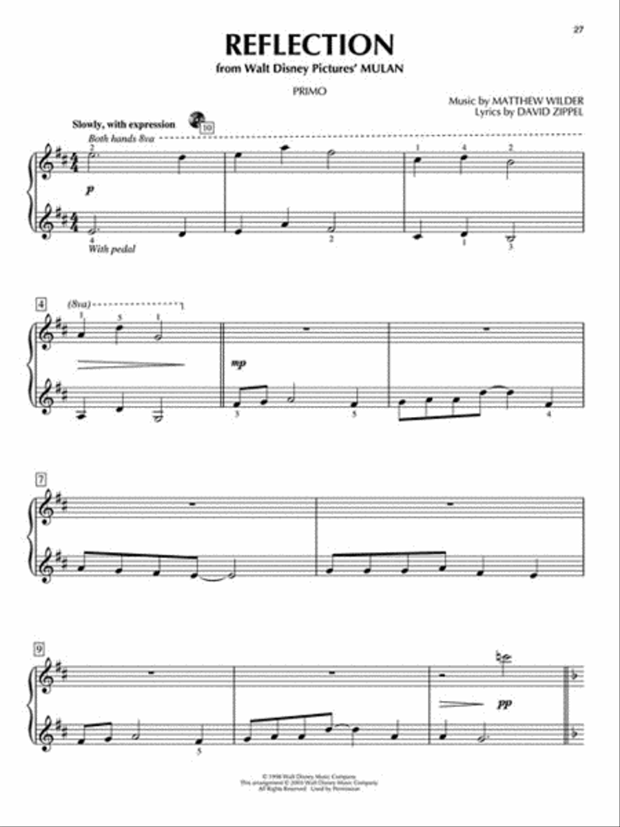Disney Favorites Disney Favorites 1 Piano, 4-Hands scores gallery preview page 6