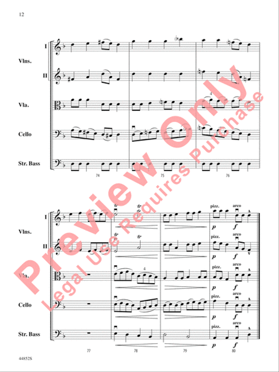 Dreidl Variants Dreidl Variants String Orchestra scores gallery preview page 13