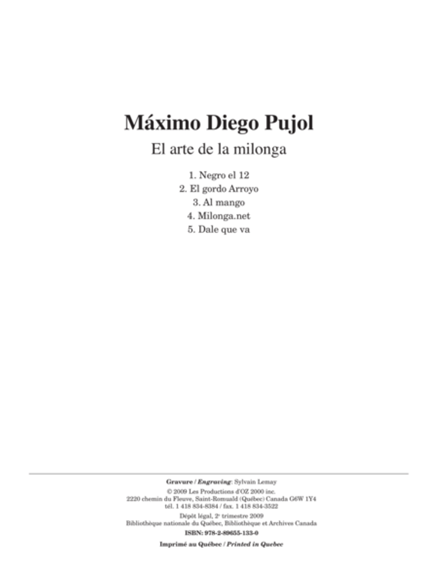 El arte de la milonga Classical Guitar scores gallery preview page 1