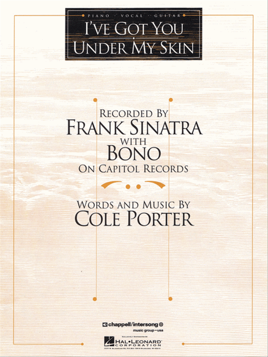 I've Got You Under My Skin Piano, Vocal, Guitar scores gallery preview page 1