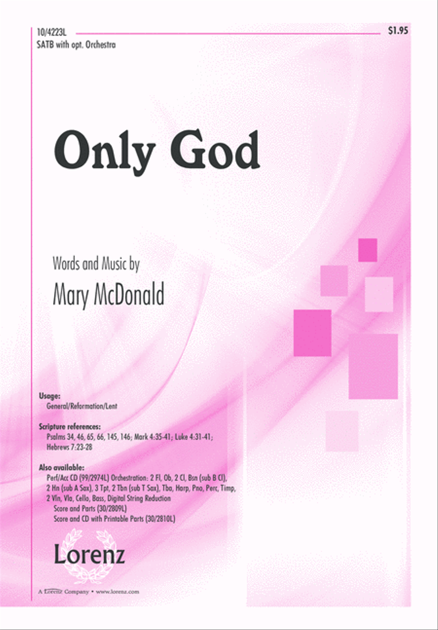 Only God 4-Part scores gallery preview page 1