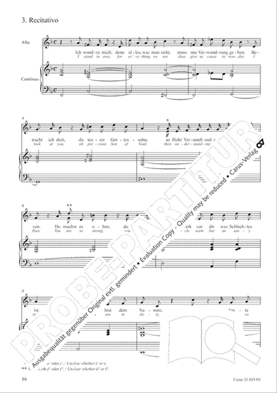 Soul and spirit are astounded (Geist und Seele wird verwirret) English Horn scores gallery preview page 17
