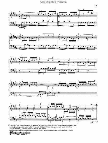 The Well-Tempered Clavier, Vol. 1 by Johann Sebastian Bach Piano Solo - Sheet Music