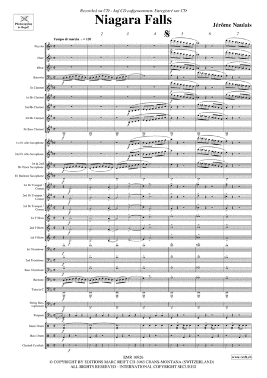 Niagara Falls Concert Band scores gallery preview page 4