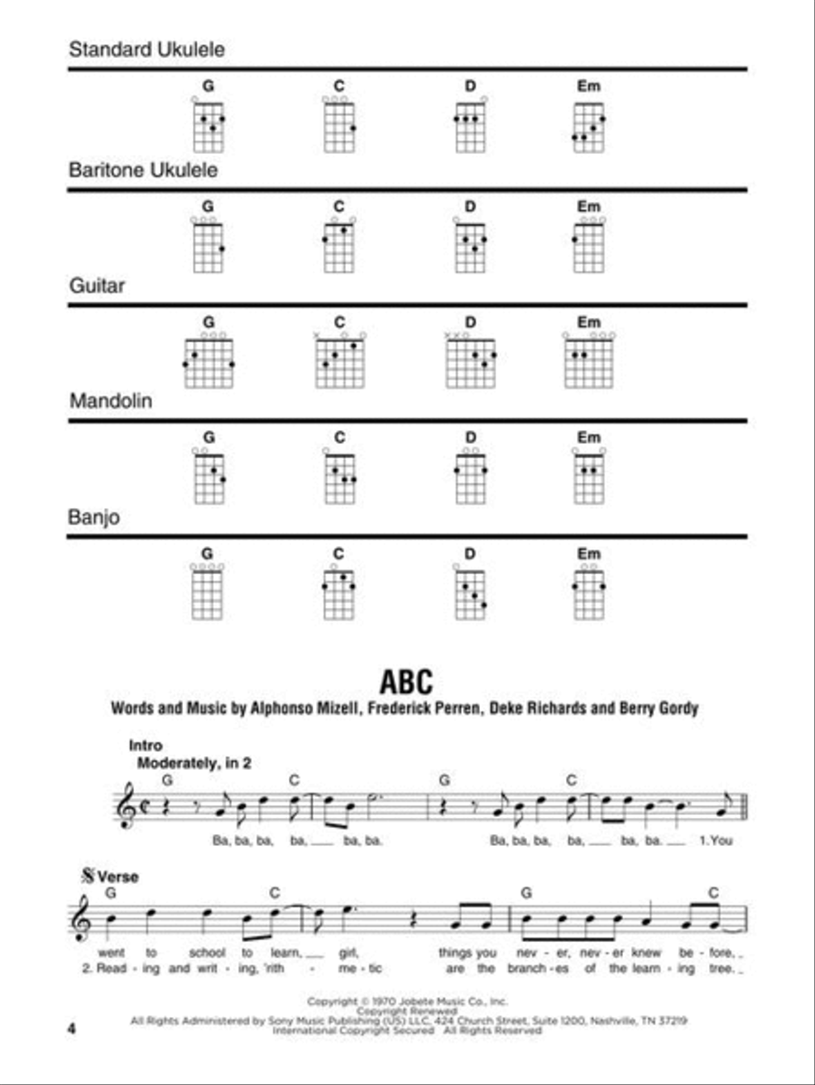 Sing-Along Songs – Strum Together Banjo scores gallery preview page 5