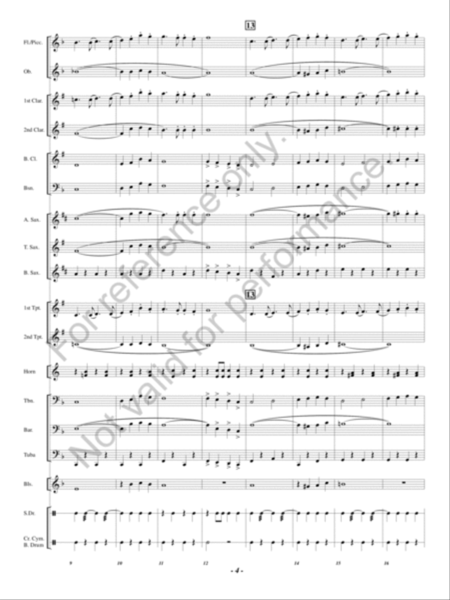 Hosts of Freedom Concert Band scores gallery preview page 3