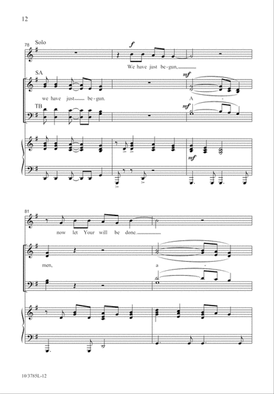 Amen Is Where We Begin 4-Part scores gallery preview page 13