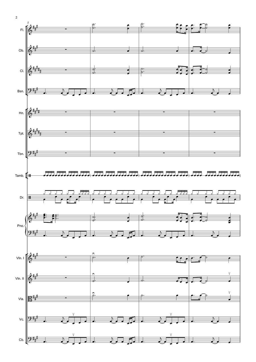 Dancing Queen Full Orchestra scores gallery preview page 2