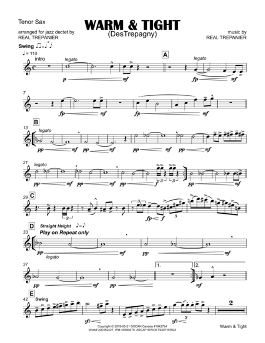 Warm & Tight Jazz Ensemble scores gallery preview page 4