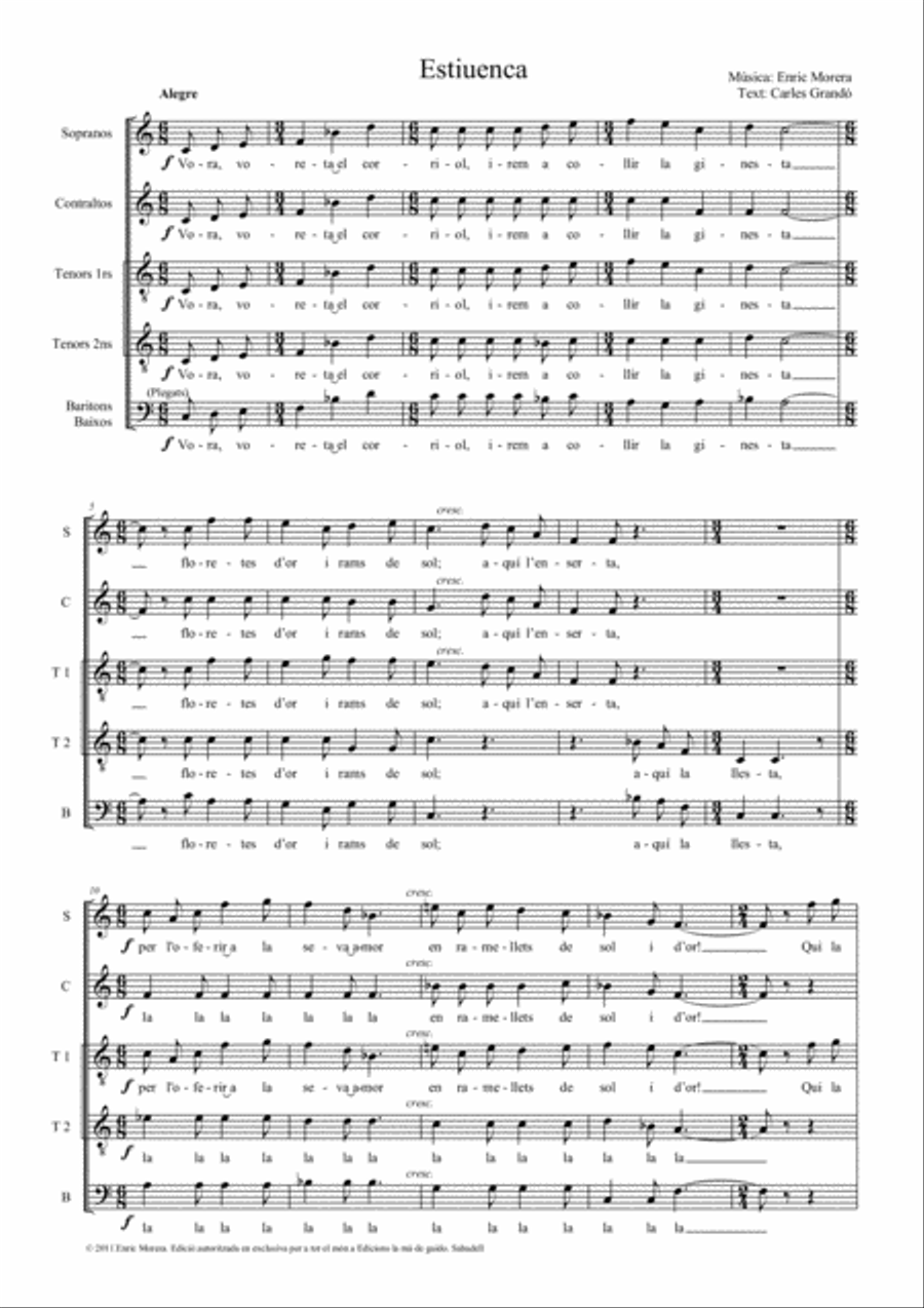 Estiuenca Estiuenca 4-Part scores gallery preview page 5