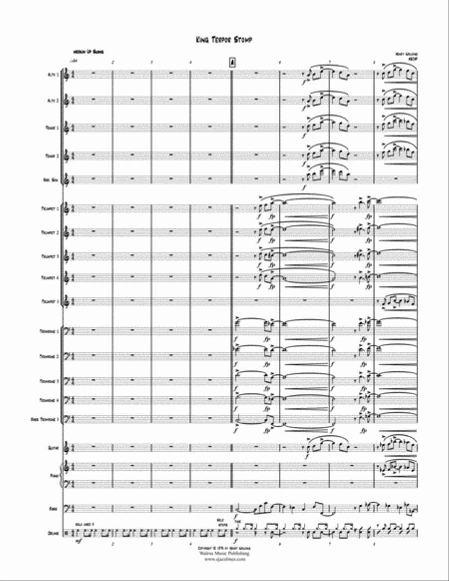 King Terpor Stomp Big Band scores gallery preview page 2