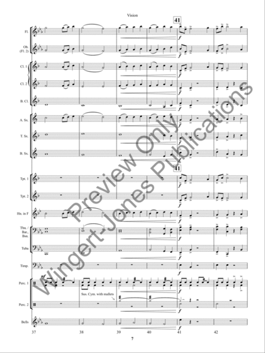 Vision Concert Band scores gallery preview page 11