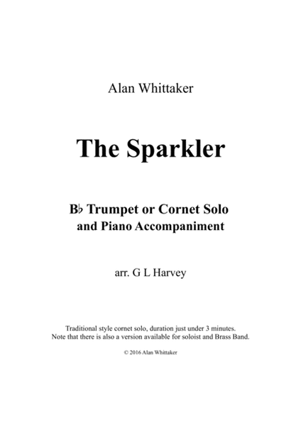 The Sparkler (Trumpet/Cornet Solo with Piano Accompaniment) image number null