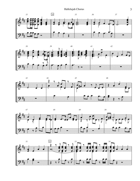 Hallelujah Chorus from Handel's Messiah - for 2-octave handbell choir image number null