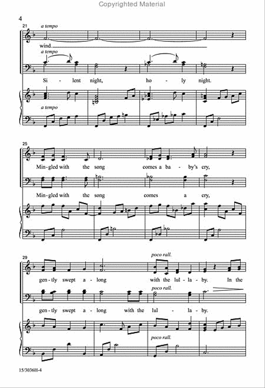 Lullaby on the Wind Lullaby on the Wind 4-Part scores gallery preview page 4