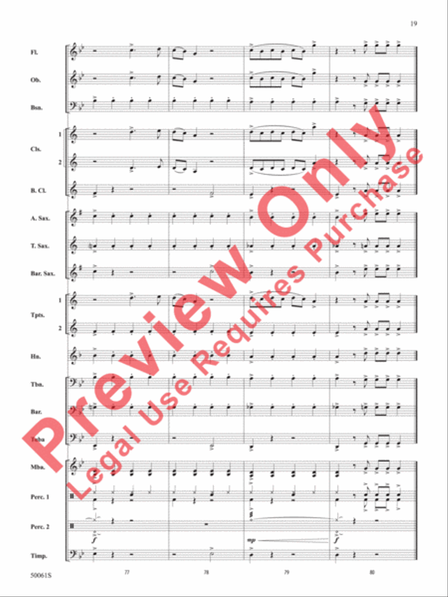 Enemy Concert Band scores gallery preview page 20