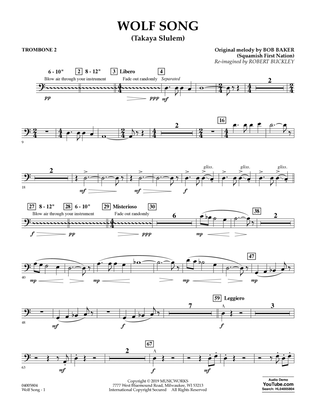 Wolf Song (Takaya Slulem) - Trombone 2