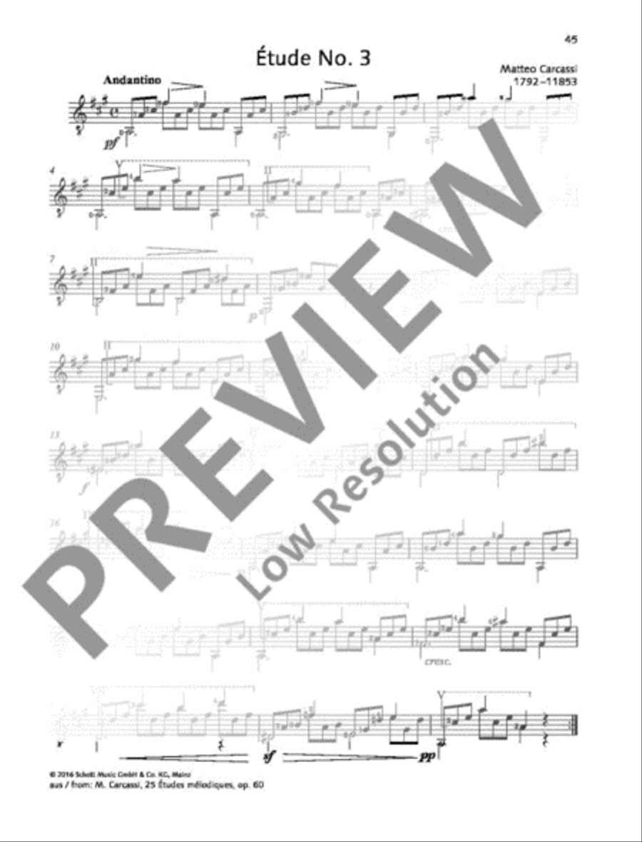 Étude No. 3 Étude No. 3 Classical Guitar scores gallery preview page 2