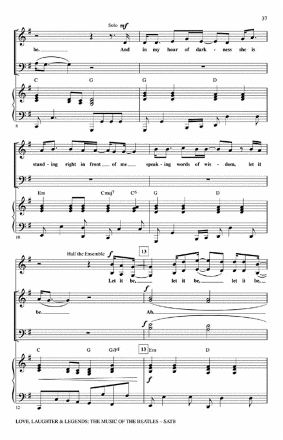Love, Laughter & Legends 4-Part scores gallery preview page 7