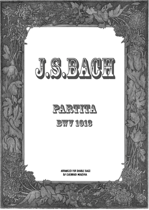 J.S. Bach Partita BWV 1013 arranged for Double Bass Solo