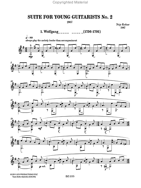 Suite for Young Guitarists No. 2