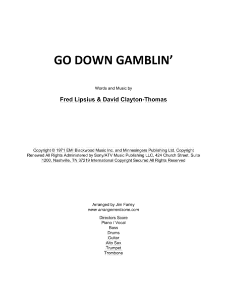 Go Down Gamblin' image number null