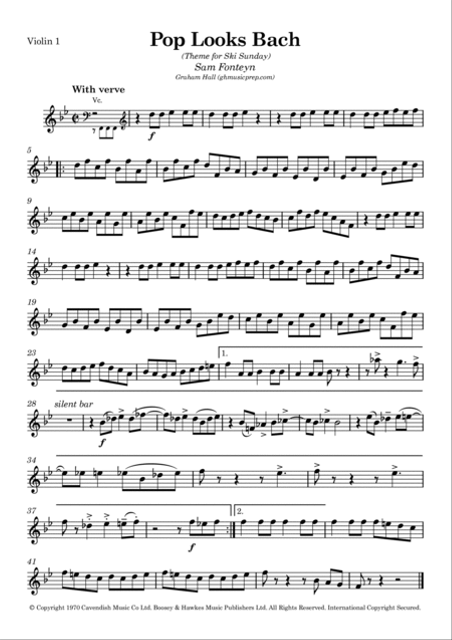 Pop Looks Bach String Quartet scores gallery preview page 5