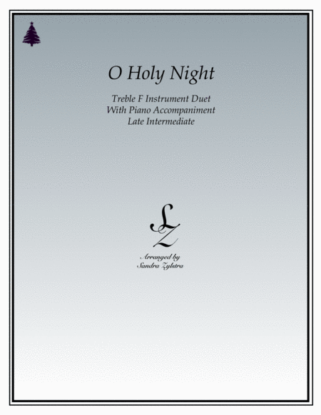 O Holy Night (treble F instrument duet) image number null