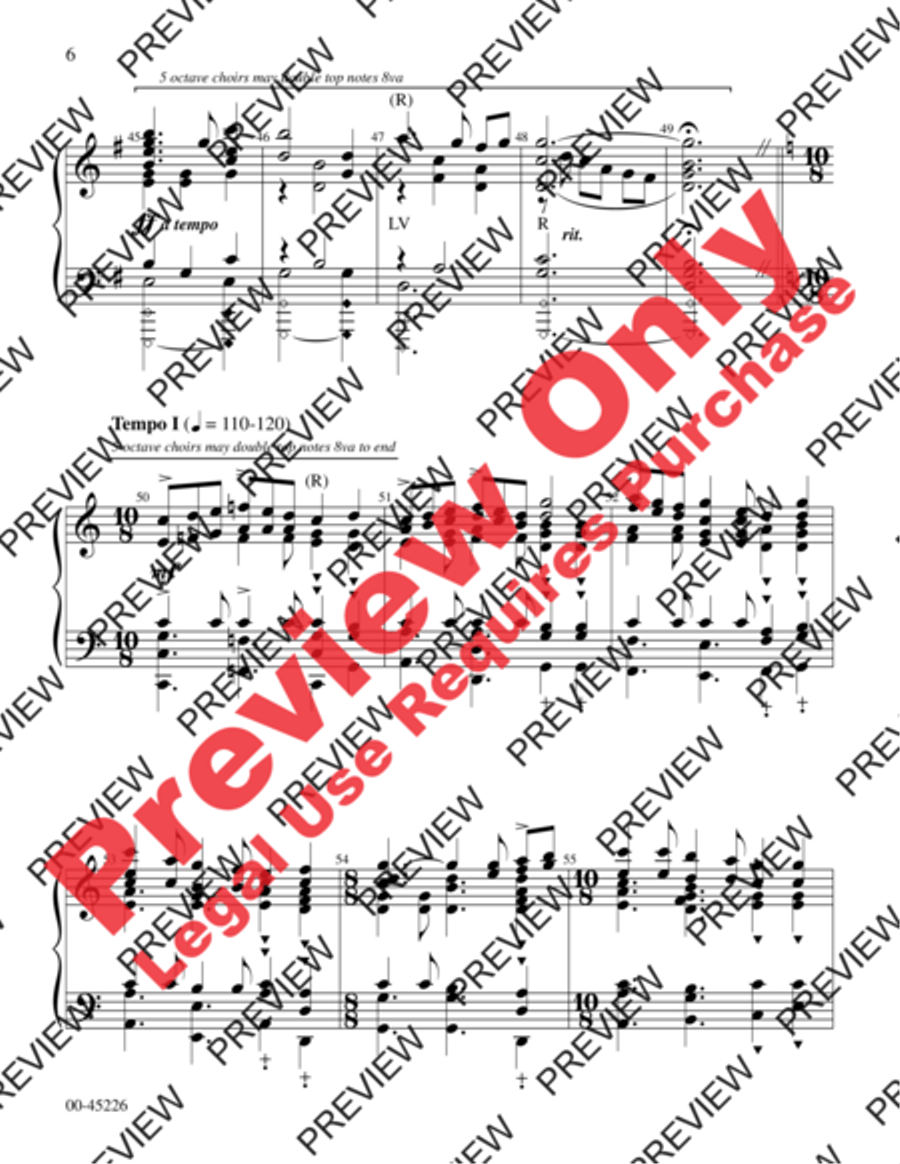 Canticle of Praise Handbell Choir scores gallery preview page 6