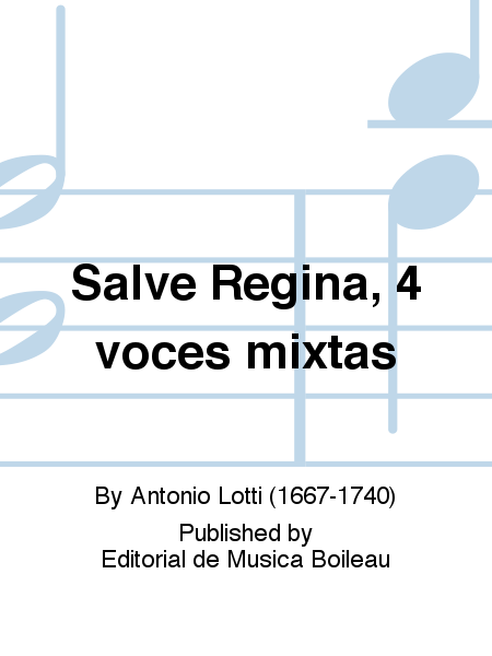 Salve Regina, 4 voces mixtas
