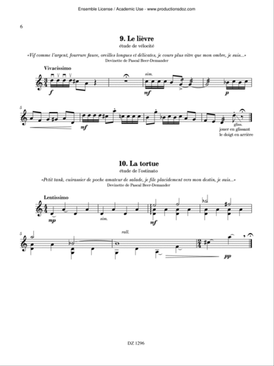 Bestiaire Bestiaire Mandolin scores gallery preview page 6