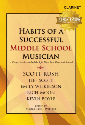 Book cover for Habits of a Successful Middle School Musician - Clarinet