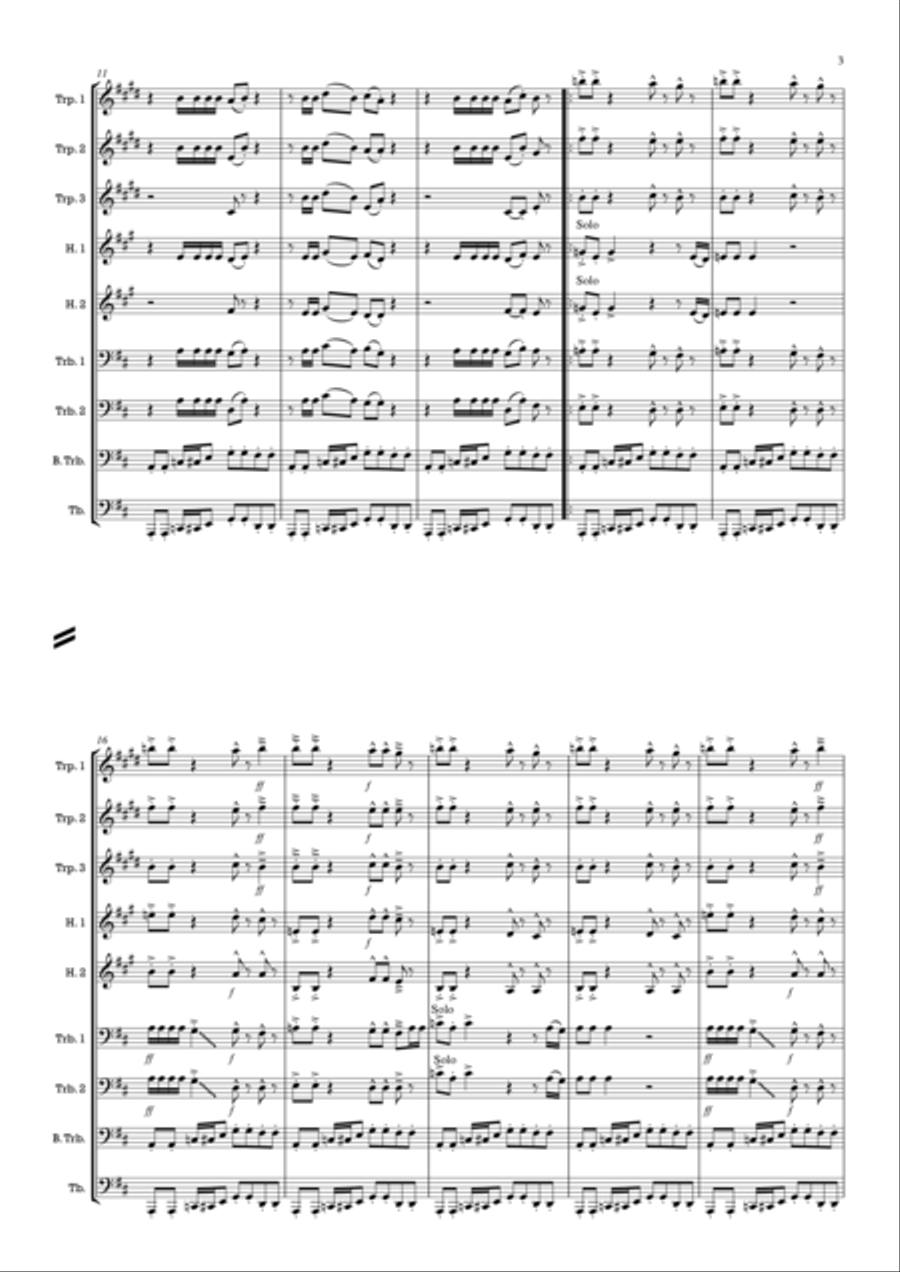 Ghostbusters Brass Ensemble scores gallery preview page 3