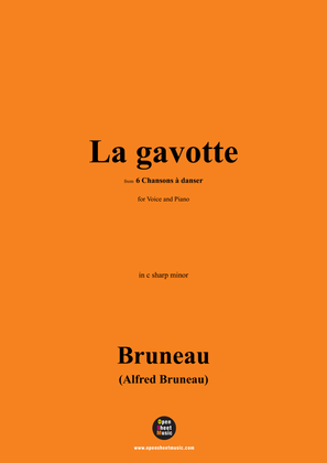 Book cover for Alfred Bruneau-La gavotte,in c sharp minor
