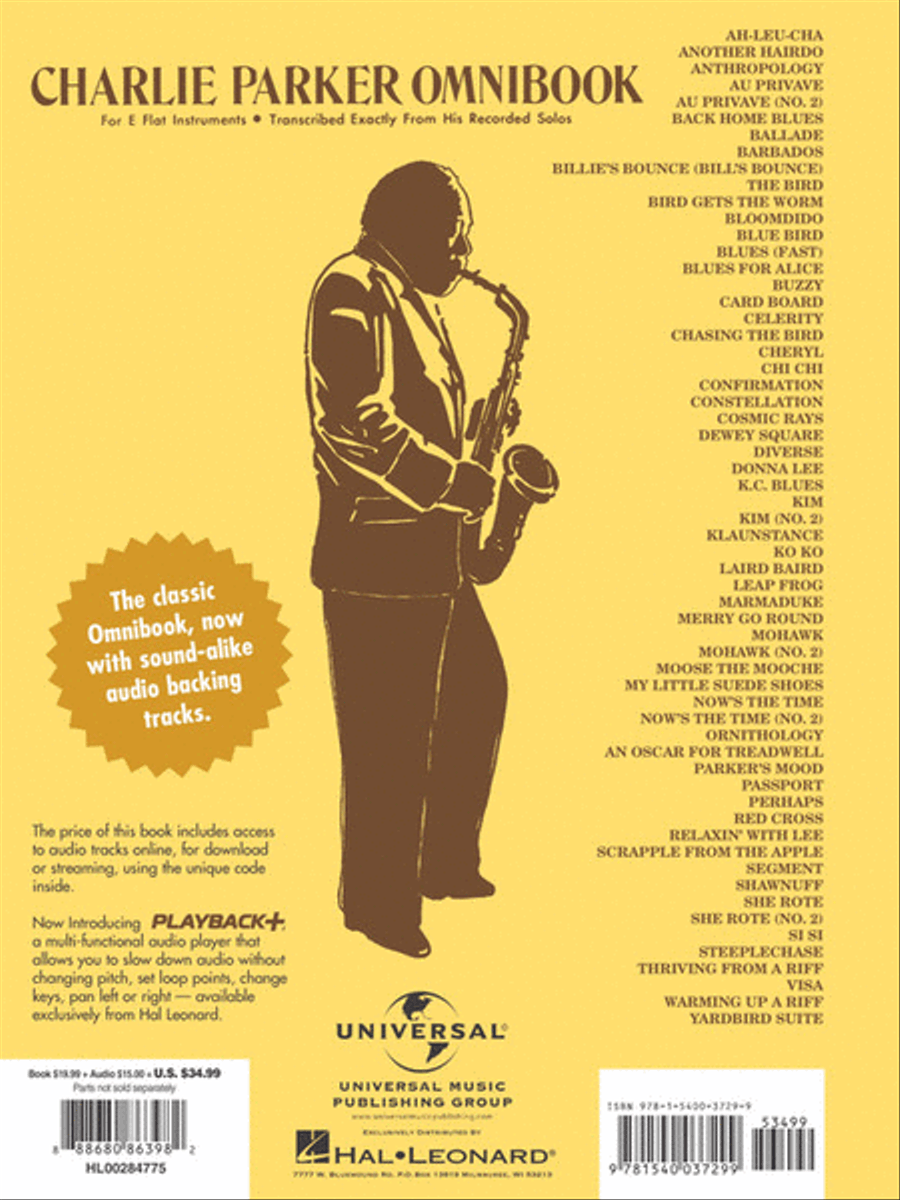 Charlie Parker Omnibook – Volume 1 – Transcribed Exactly from His Recorded Solos E-Flat Instrument scores gallery preview page 9