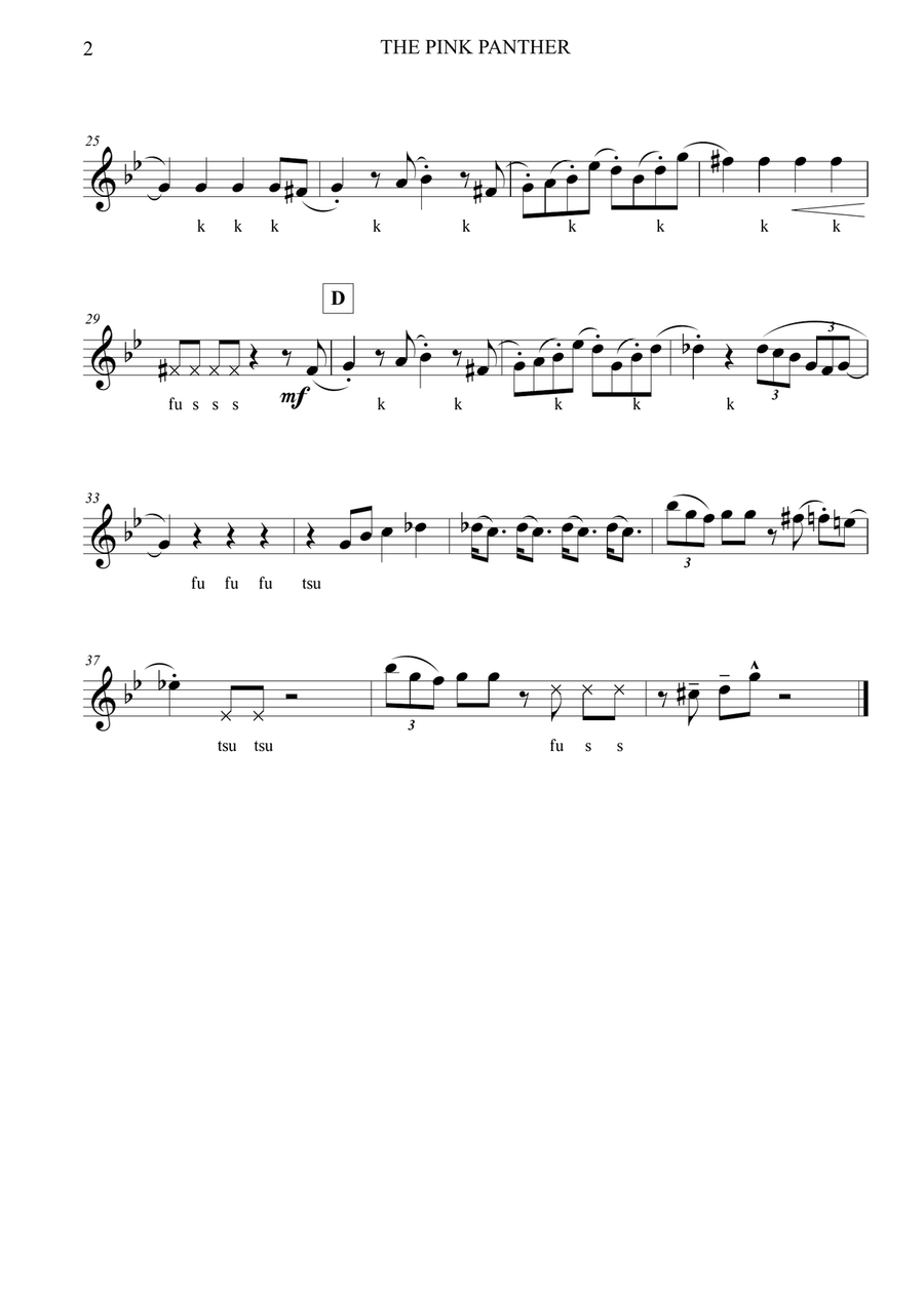 The Pink Panther Flute Trio scores gallery preview page 4