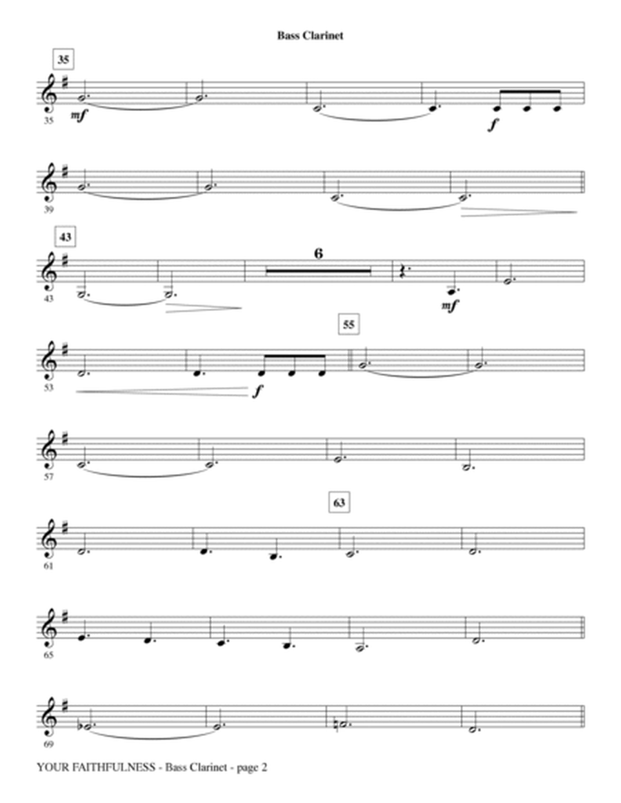 Your Faithfulness - Bass Clarinet (sub. Tbn 3)