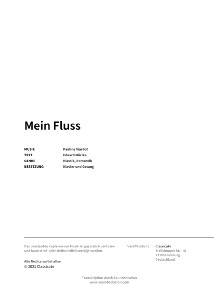 Mein Fluss Voice Solo scores gallery preview page 2