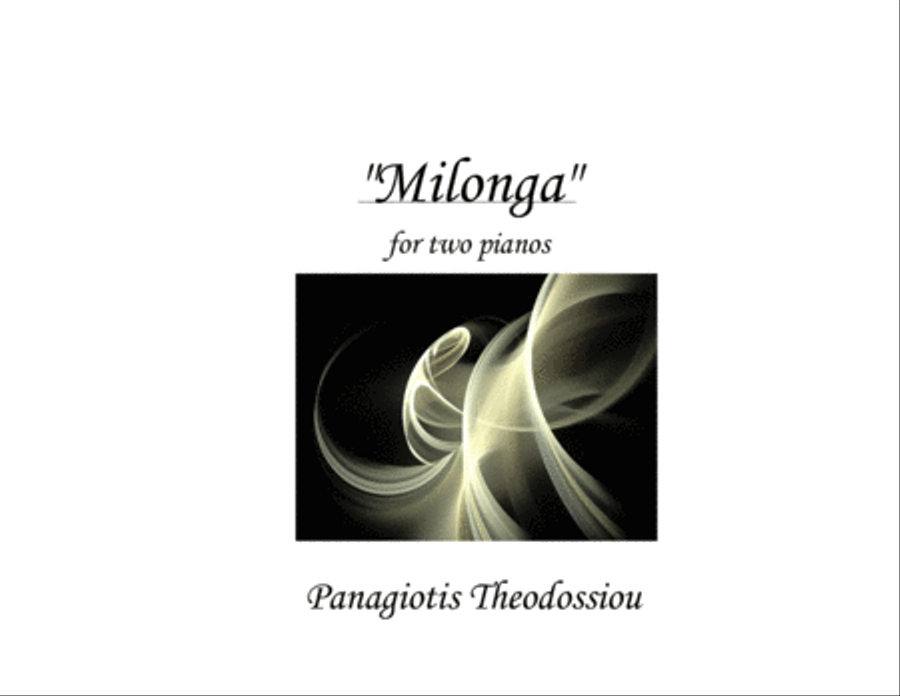 Milonga for piano duo