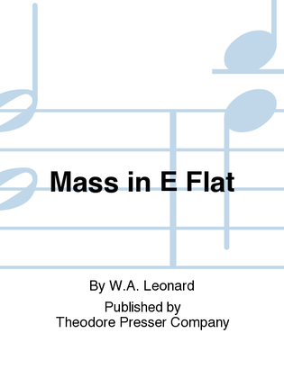 Book cover for Mass In E-flat
