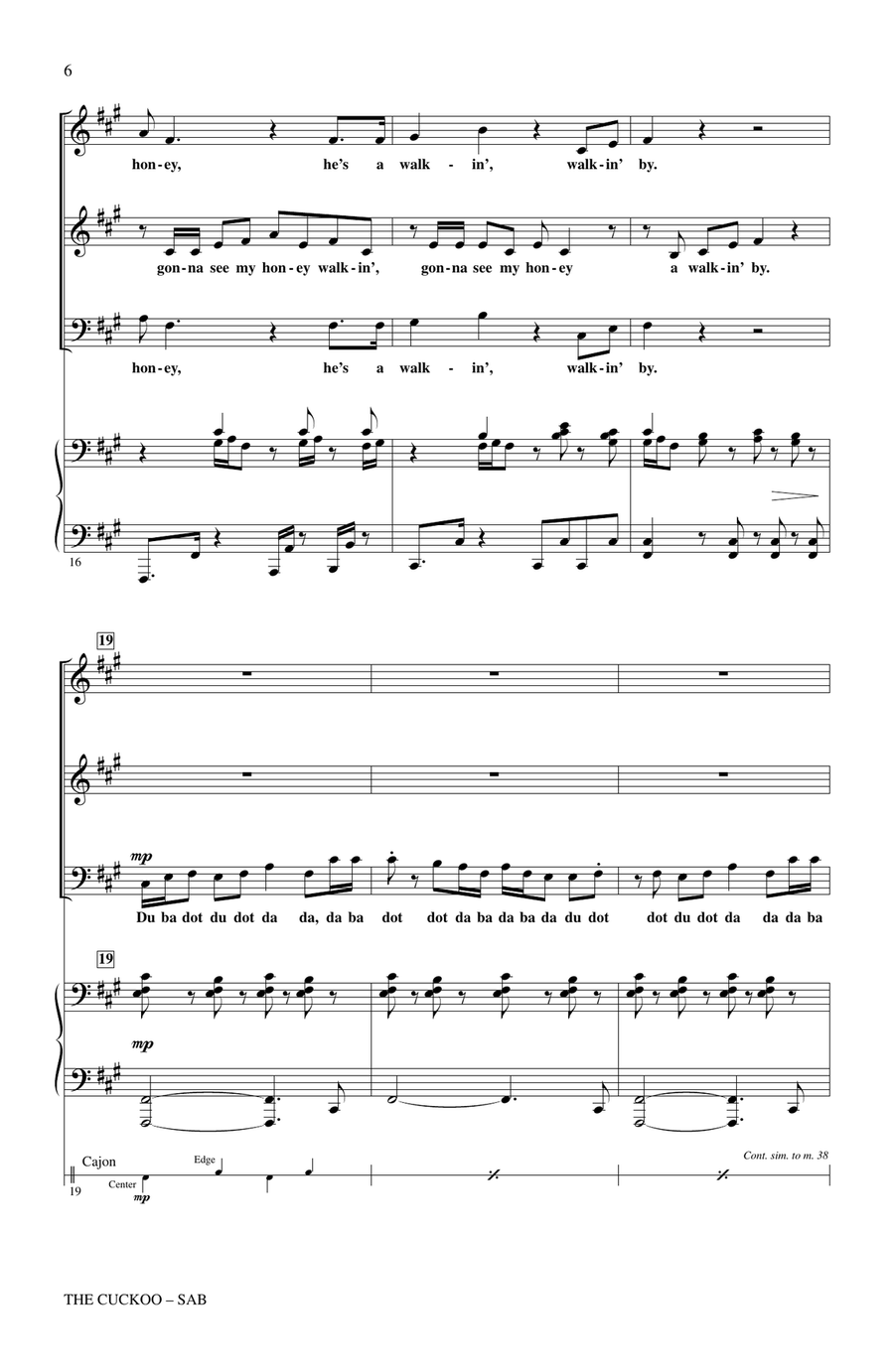 The Cuckoo 3-Part scores gallery preview page 4