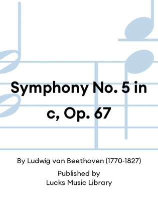 Book cover for Symphony No. 5 in c, Op. 67