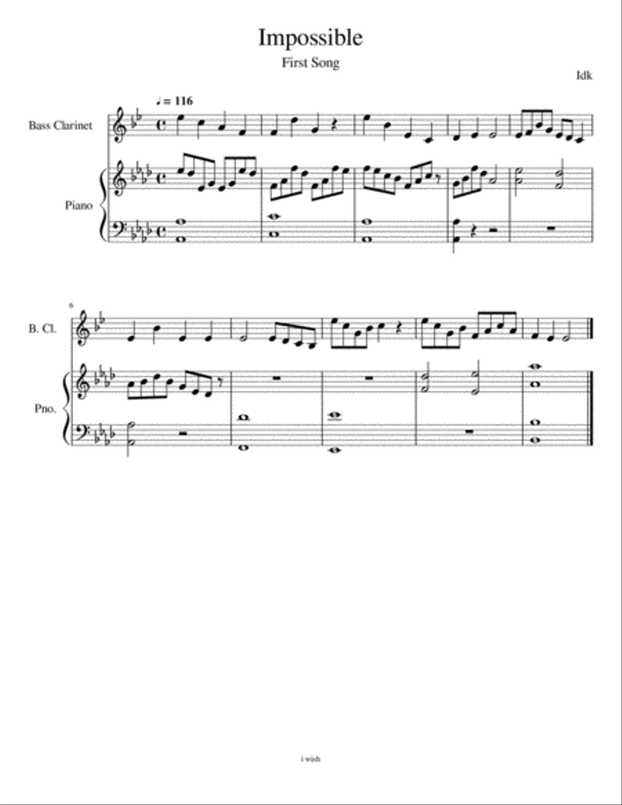 Impossible Impossible Small Ensemble scores gallery preview page 1