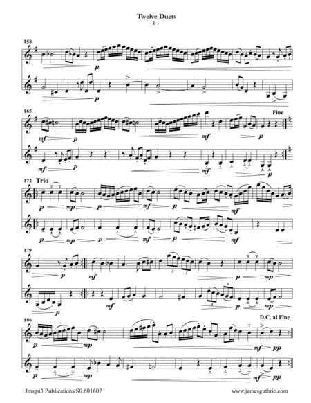 Mozart: 12 Duets K. 487 for Flute & Violin image number null