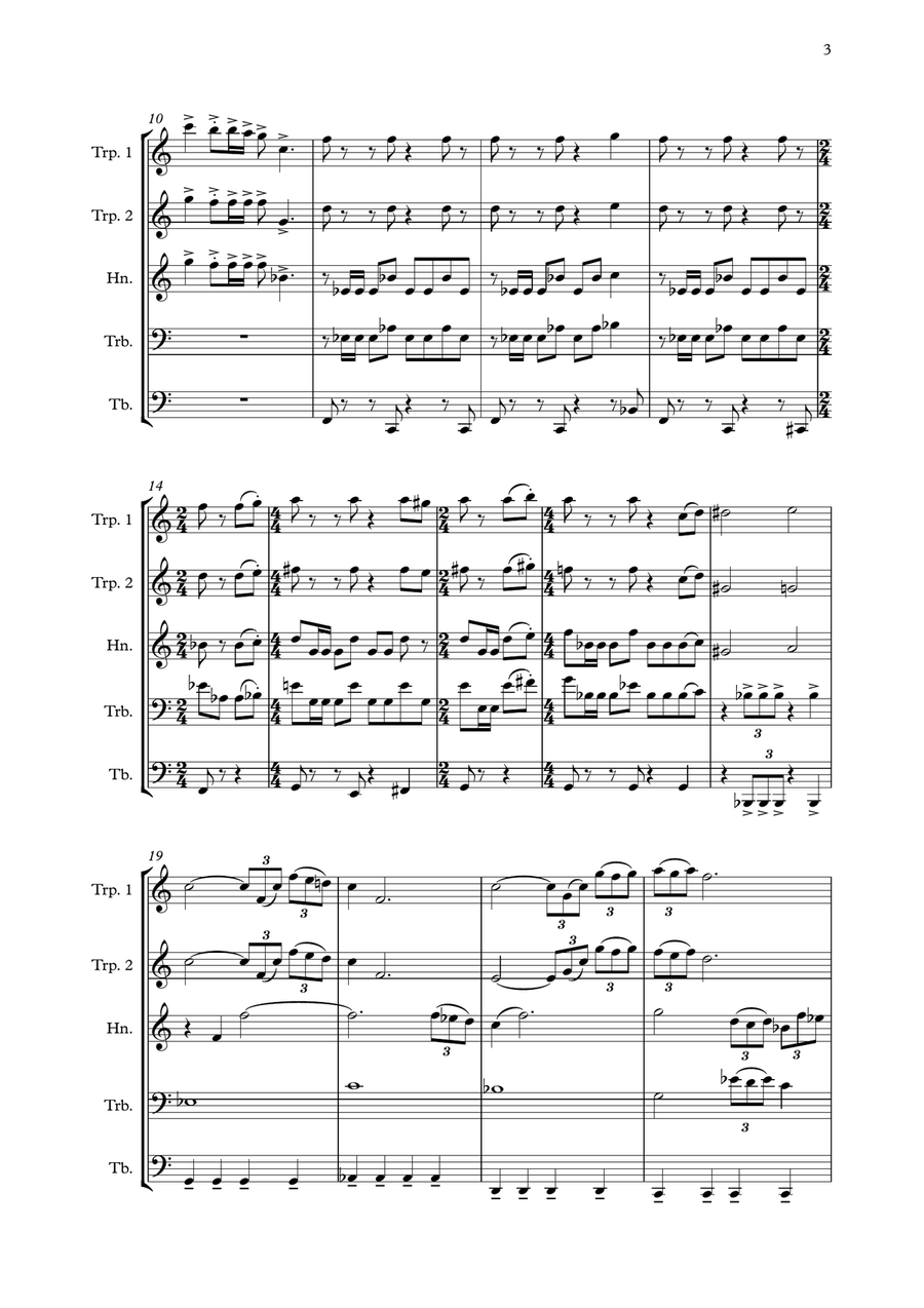 The Last Starfighter The Last Starfighter Brass Ensemble scores gallery preview page 3