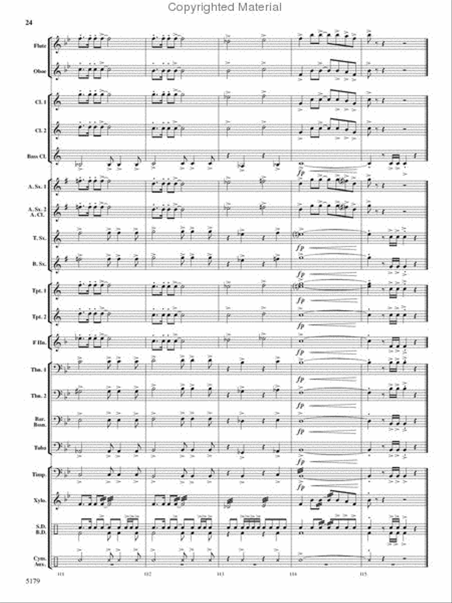 American Journey Concert Band scores gallery preview page 23