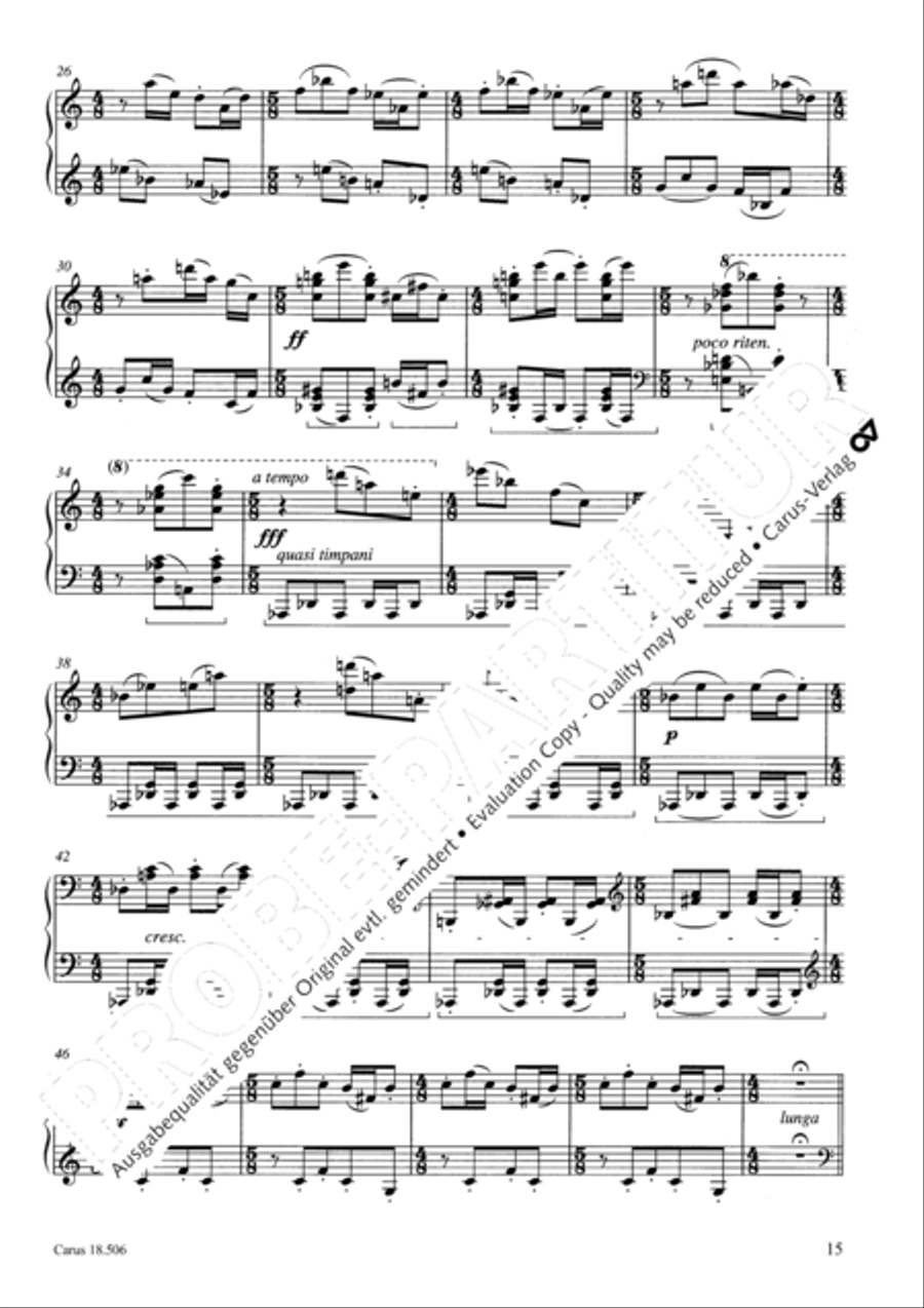 Vier Klavierstucke Vier Klavierstucke Piano Solo scores gallery preview page 16