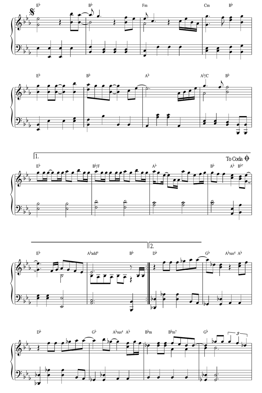 Always Piano Solo scores gallery preview page 2