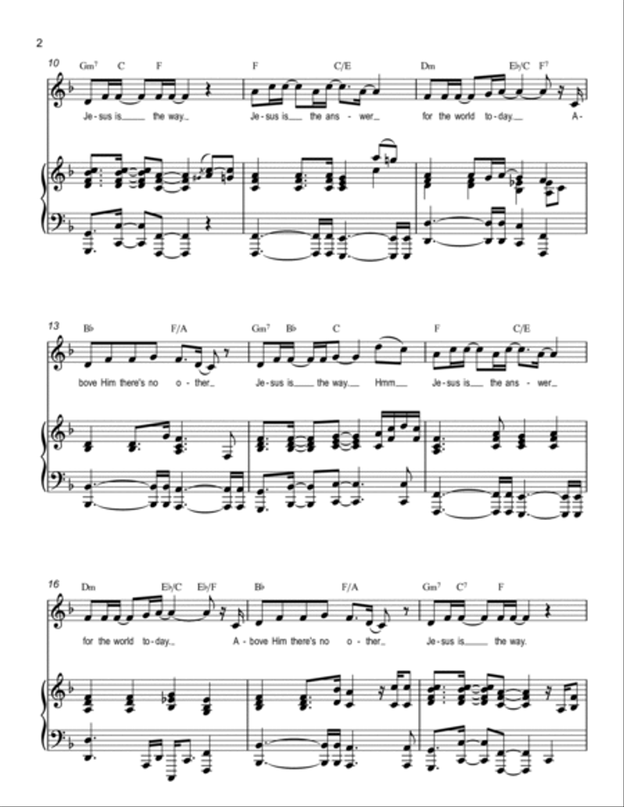 Jesus Is The Answer Voice scores gallery preview page 2